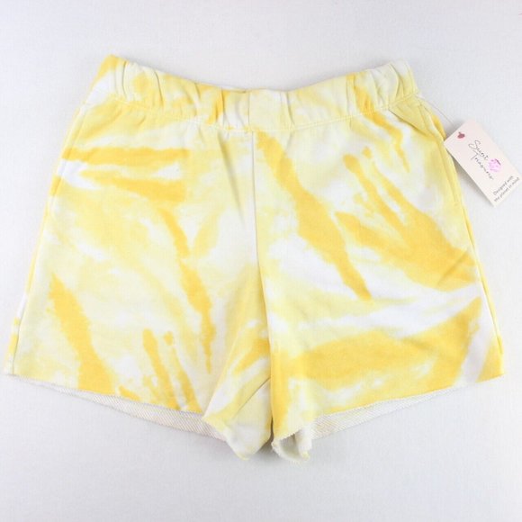 Secret Treasures Other - Secret Treasures Sleep Short Women's Knit Sweat Shorts Yellow Tie Dye Stretch